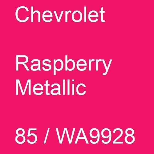 Chevrolet, Raspberry Metallic, 85 / WA9928.